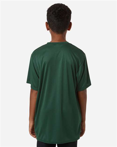 Youth Performance T-Shirt - OnModelBack - B85685542 - Forest