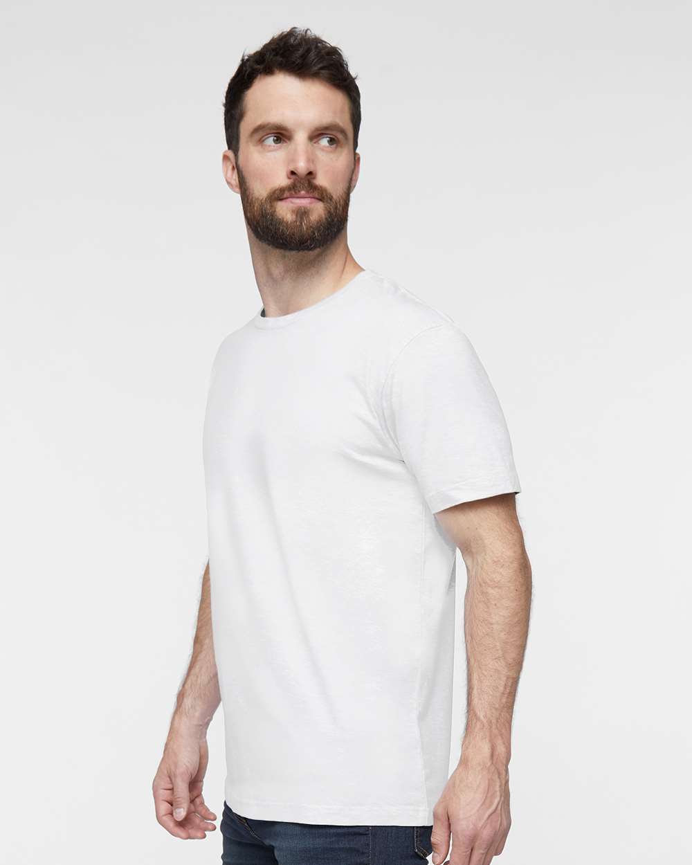 Fine Jersey Tee - OnModelSide - B00638003 - White