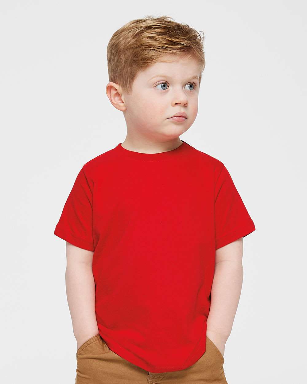 Toddler Fine Jersey Tee - OnModelFront - B31838703 - Red
