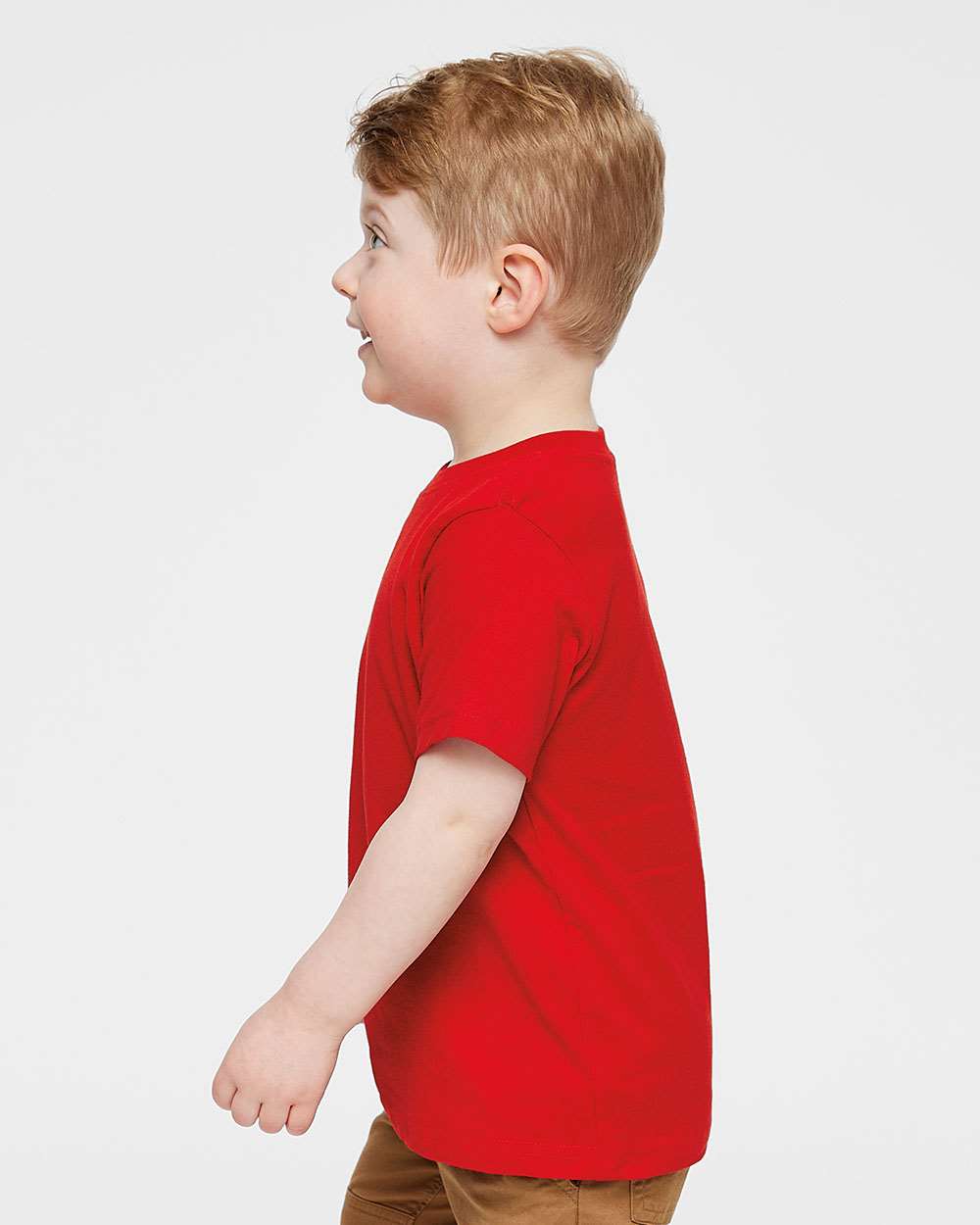 Toddler Fine Jersey Tee - OnModelSide - B31838703 - Red