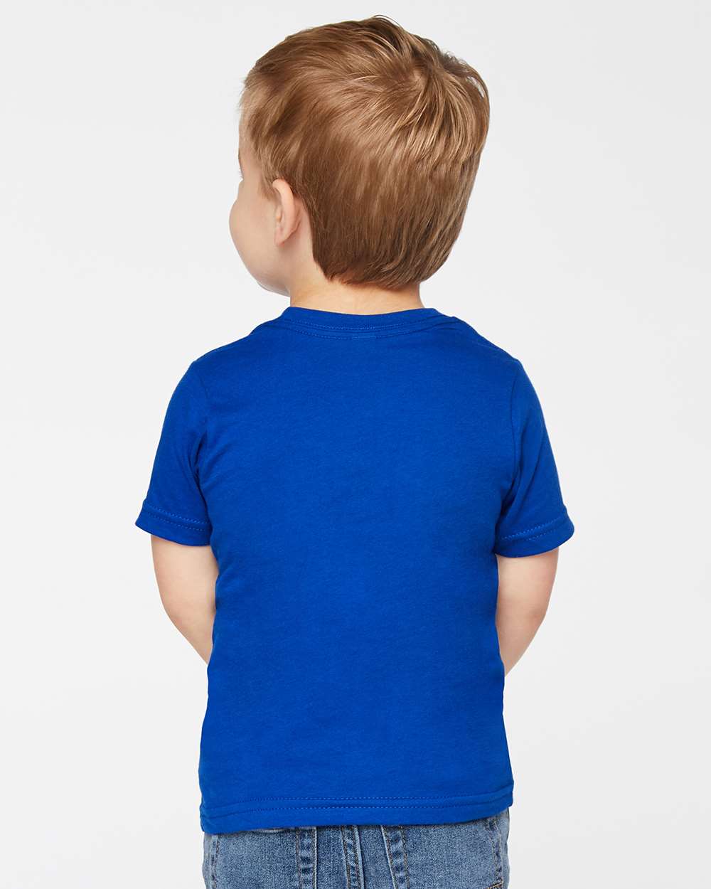 Toddler Fine Jersey Tee - OnModelBack - B31838753 - Royal