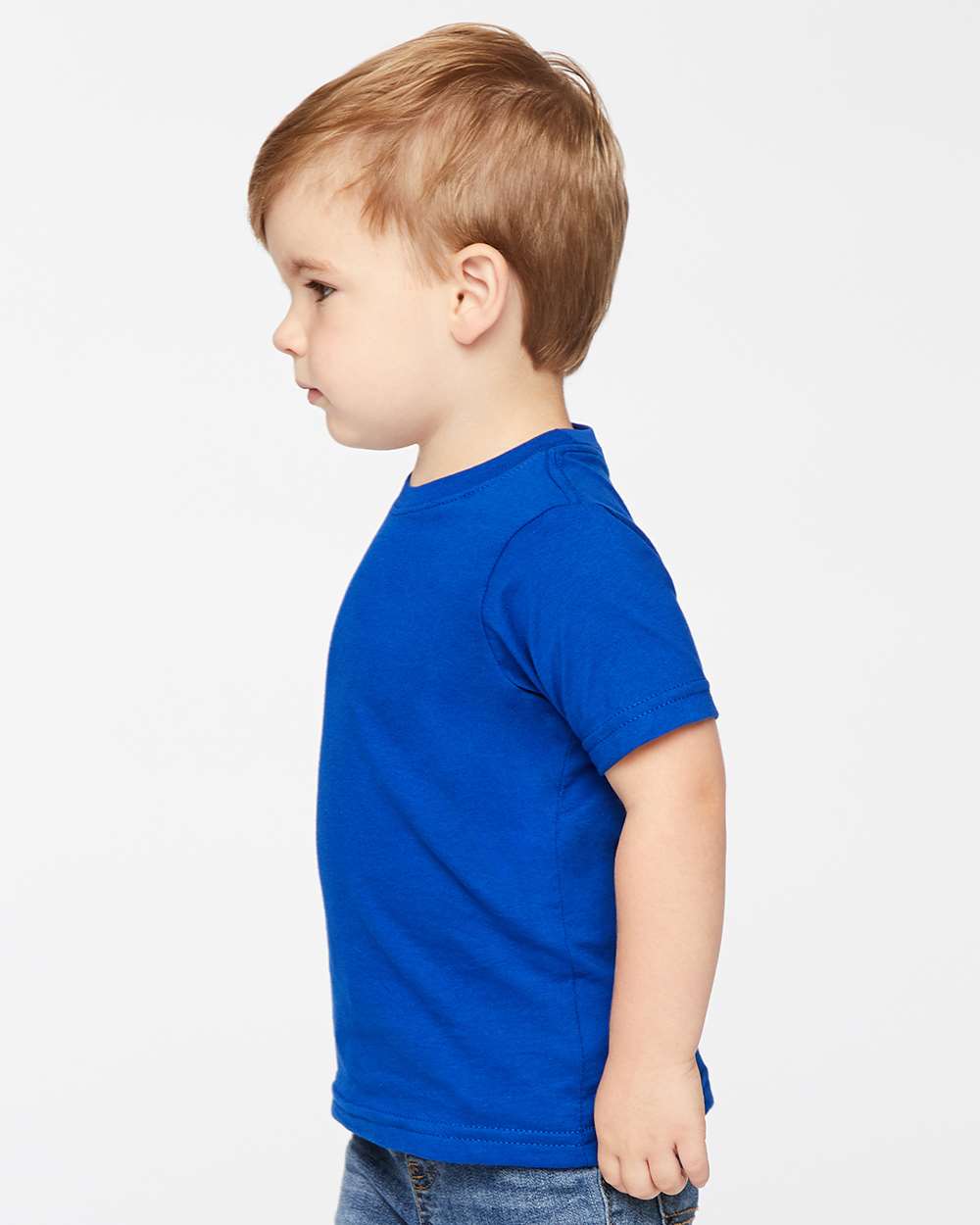 Toddler Fine Jersey Tee - OnModelSide - B31838753 - Royal