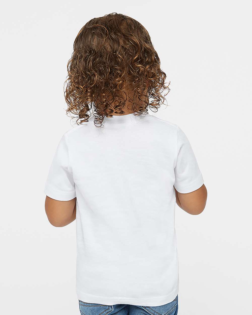 Toddler Fine Jersey Tee - OnModelBack - B31838003 - White
