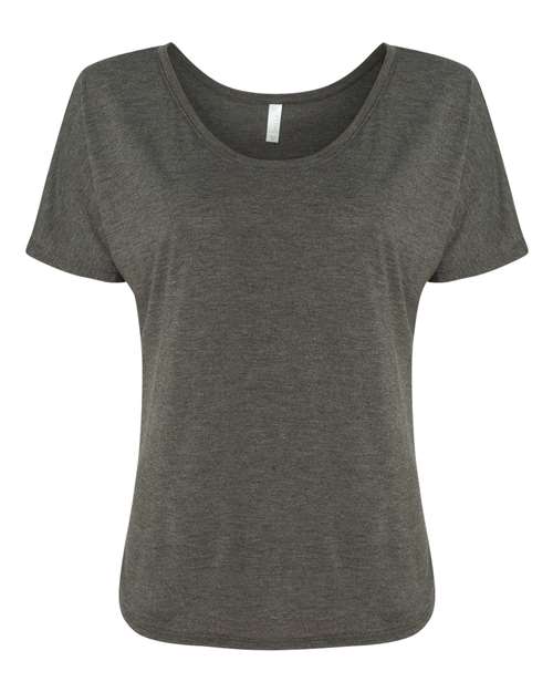 Women’s Slouchy Tee - Front - B80606094 - Dark Grey Heather
