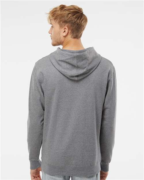 Midweight Hooded Sweatshirt - OnModelBack - B23676362 - Gunmetal Heather