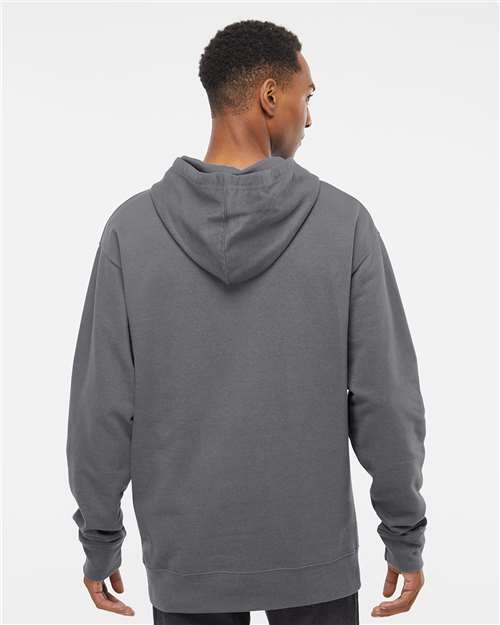 Midweight Hooded Sweatshirt - OnModelBack - B23676103 - Charcoal