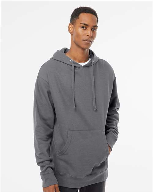 Midweight Hooded Sweatshirt - OnModelFront - B23676103 - Charcoal