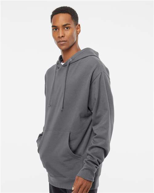 Midweight Hooded Sweatshirt - OnModelSide - B23676103 - Charcoal