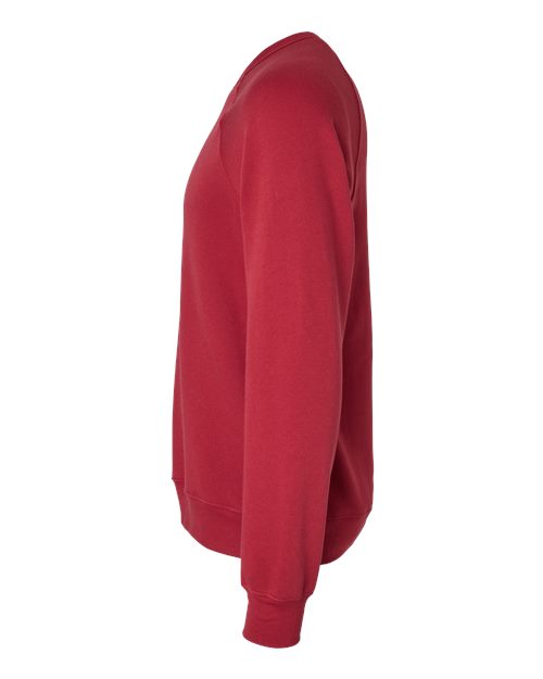 Sponge Fleece Raglan Crewneck Sweatshirt - DirectSide - B85106642 - Cardinal