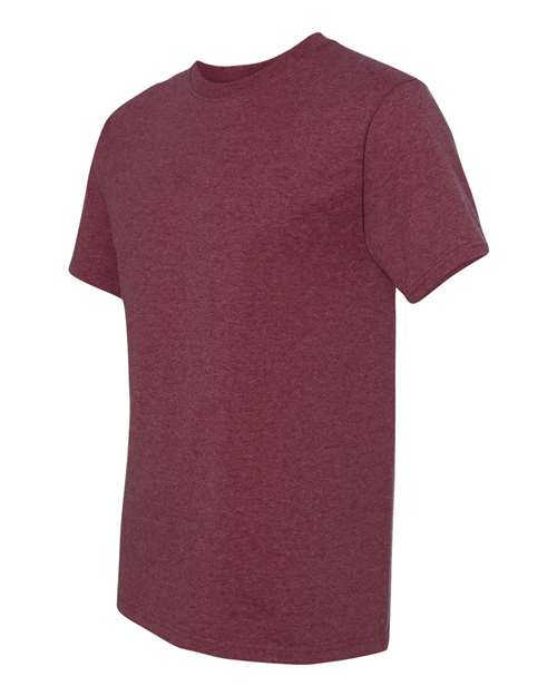 Dri-Power® 50/50 T-Shirt - Side - B06535273 - Vintage Heather Maroon