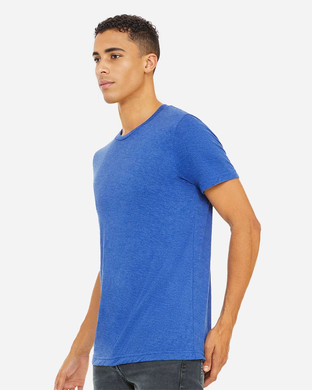 Triblend Tee - OnModelSide - B84706752 - True Royal Triblend