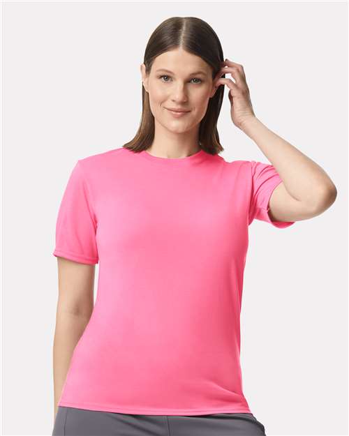 Performance® T-Shirt - OnModelFront - B09260143 - Safety Pink