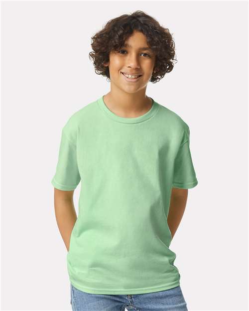 Ultra Cotton® Youth T-Shirt - OnModelFront - B31660112 - Mint Green