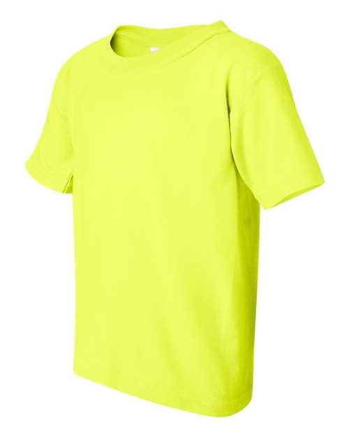 Heavy Cotton™ Youth T-Shirt - Side - B31560152 - Safety Green