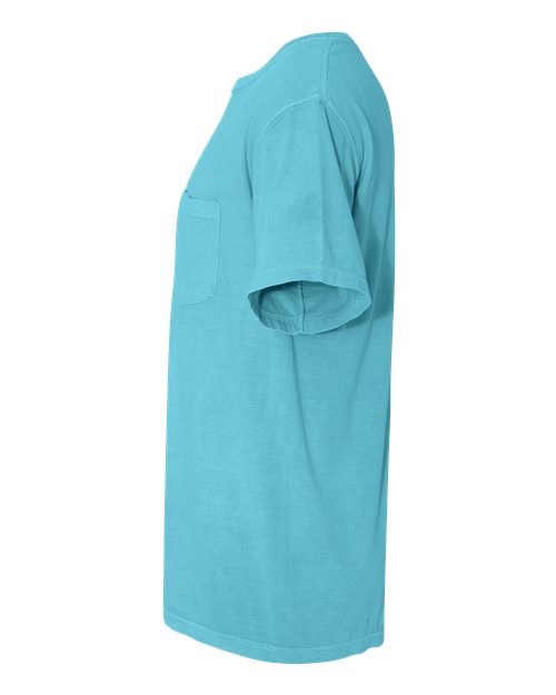 Garment-Dyed Heavyweight Pocket T-Shirt - DirectSide - B08508633 - Lagoon