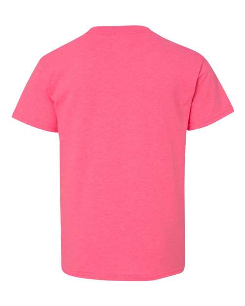 Heavy Cotton™ Youth T-Shirt - Back - B31560142 - Safety Pink