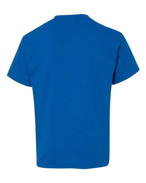 Heavy Cotton™ Youth T-Shirt - Back - B31560722 - Neon Blue