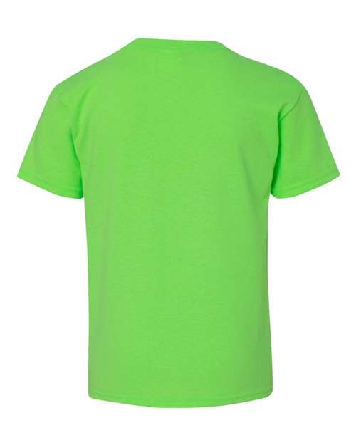 Heavy Cotton™ Youth T-Shirt - Back - B31560462 - Neon Green