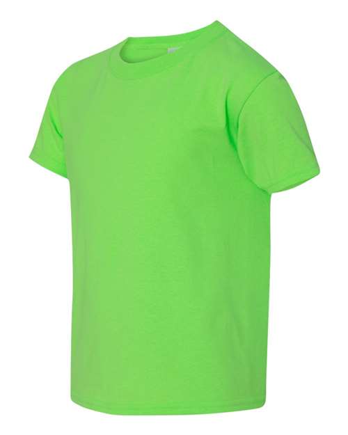 Heavy Cotton™ Youth T-Shirt - Side - B31560462 - Neon Green