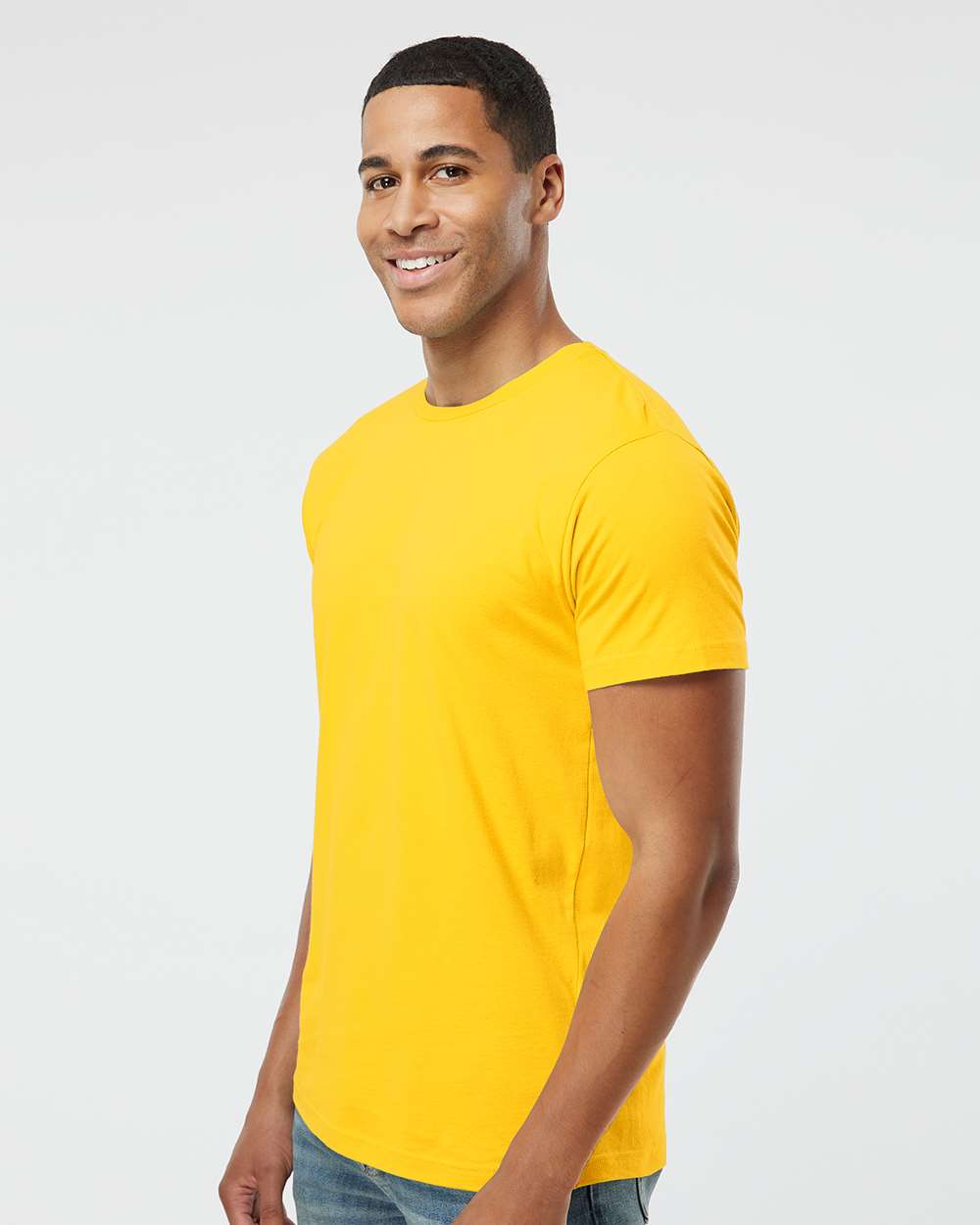 Fine Jersey Tee - OnModelSide - B00638403 - Yellow