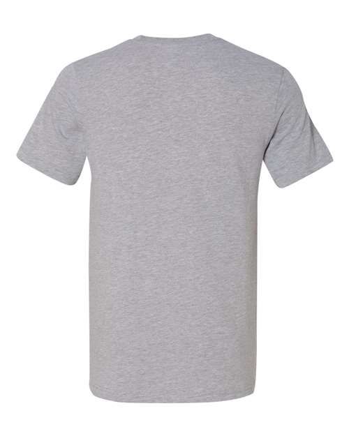 Jersey Pocket Tee - Back - B01906593 - Athletic Heather/ Navy