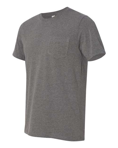 Jersey Pocket Tee - Side - B01906093 - Deep Heather