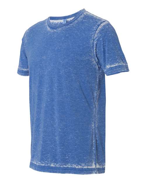 Texture Tee - Side - B03306732 - True Royal Acid Wash