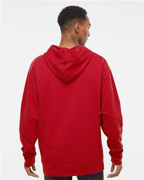 Midweight Hooded Sweatshirt - OnModelBack - B23676703 - Red