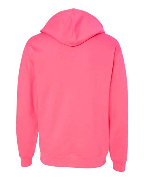 Midweight Hooded Sweatshirt - Back - B23676142 - Neon Pink