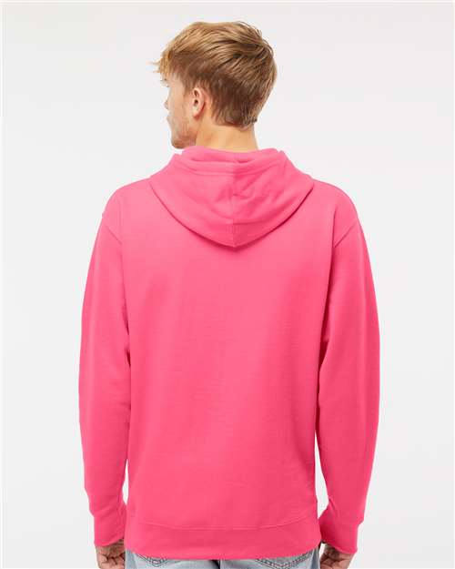 Midweight Hooded Sweatshirt - OnModelBack - B23676143 - Neon Pink