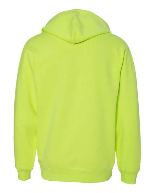 Midweight Hooded Sweatshirt - Back - B23676172 - Safety Yellow