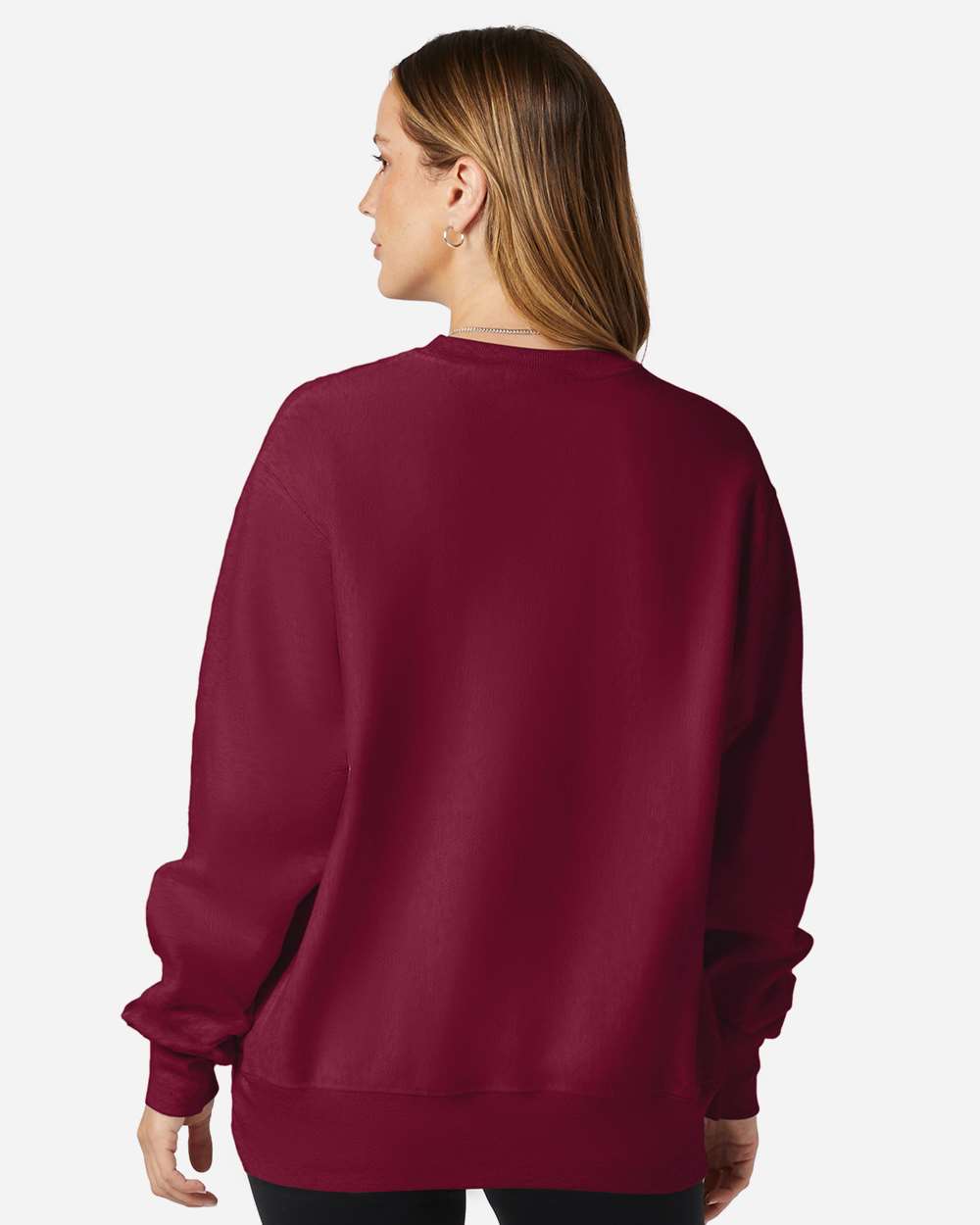 Reverse Weave® Crewneck Sweatshirt - OnModelBack - B20384523 - Cardinal