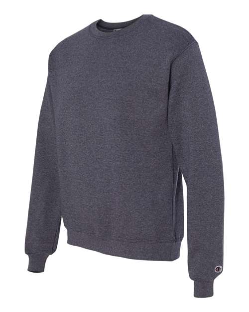 Powerblend® Crewneck Sweatshirt - Side - B21284643 - Navy Heather