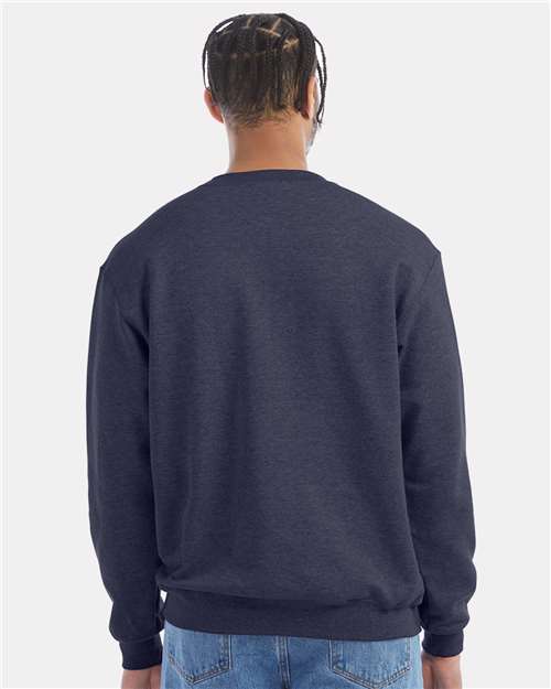 Powerblend® Crewneck Sweatshirt - OnModelBack - B21284643 - Navy Heather