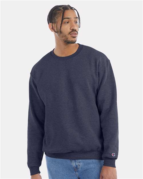 Powerblend® Crewneck Sweatshirt - OnModelFront - B21284643 - Navy Heather