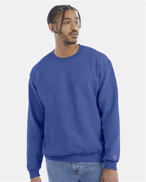 Powerblend® Crewneck Sweatshirt - OnModelFront - B21284783 - Royal Blue Heather
