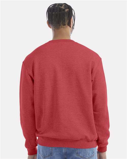 Powerblend® Crewneck Sweatshirt - OnModelBack - B21284717 - Scarlet Heather