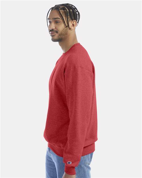 Powerblend® Crewneck Sweatshirt - OnModelSide - B21284717 - Scarlet Heather