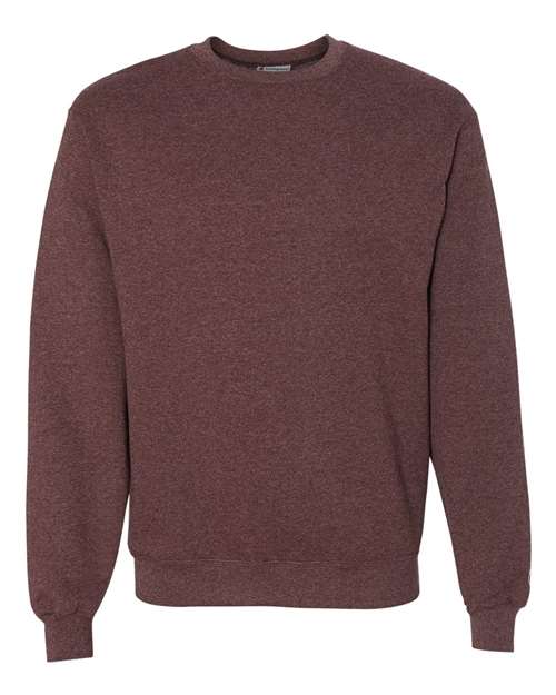 Powerblend® Crewneck Sweatshirt - Front - B21284543 - Maroon Heather