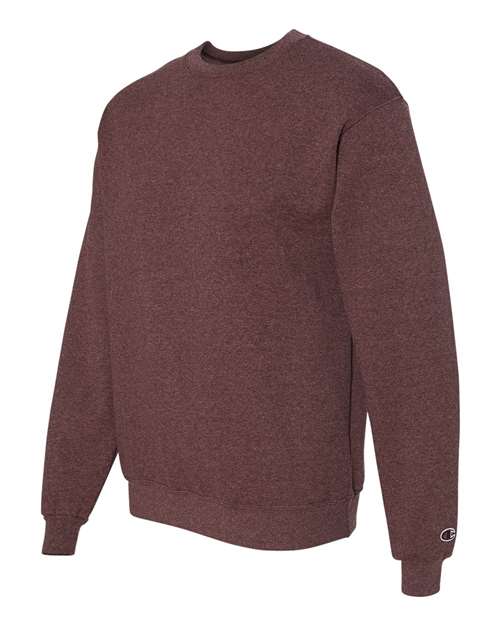 Powerblend® Crewneck Sweatshirt - Side - B21284543 - Maroon Heather