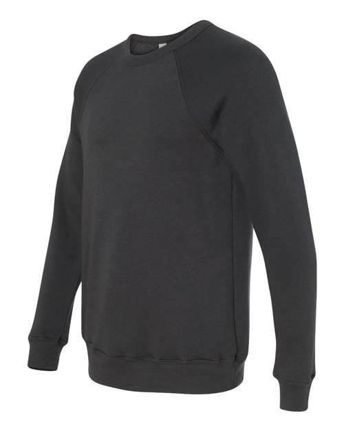 Sponge Fleece Raglan Crewneck Sweatshirt - Side - B85106202 - Dark Grey