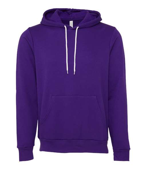 Sponge Fleece Hoodie - Front - B86306672 - Team Purple
