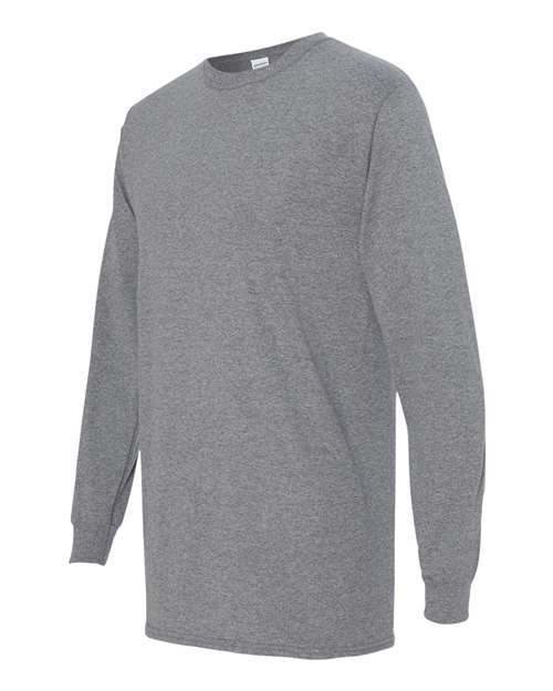 Heavy Cotton™ Long Sleeve T-Shirt - Side - B04060493 - Graphite Heather