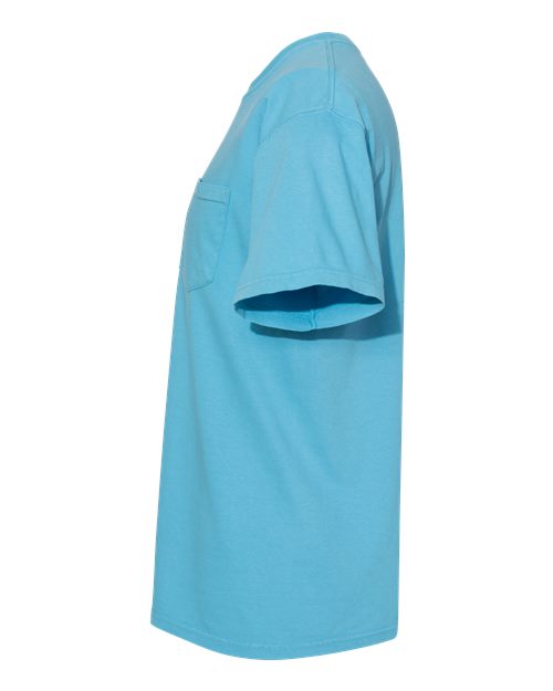 Garment-Dyed Heavyweight Pocket T-Shirt - DirectSide - B08508743 - Sapphire