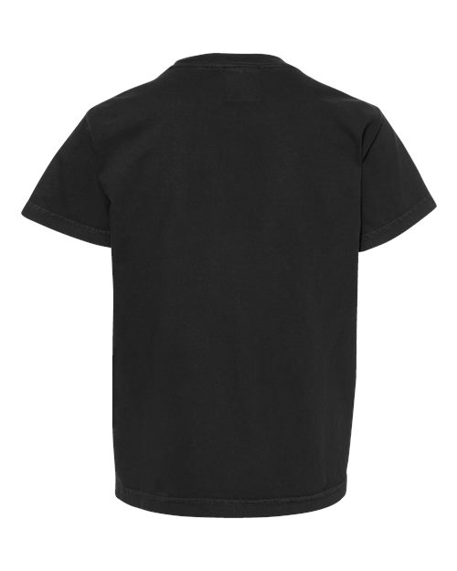 Garment-Dyed Youth Heavyweight T-Shirt - Back - B31608502 - Black