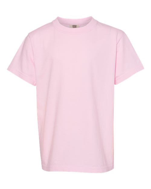 Garment-Dyed Youth Heavyweight T-Shirt - Front - B31608312 - Blossom