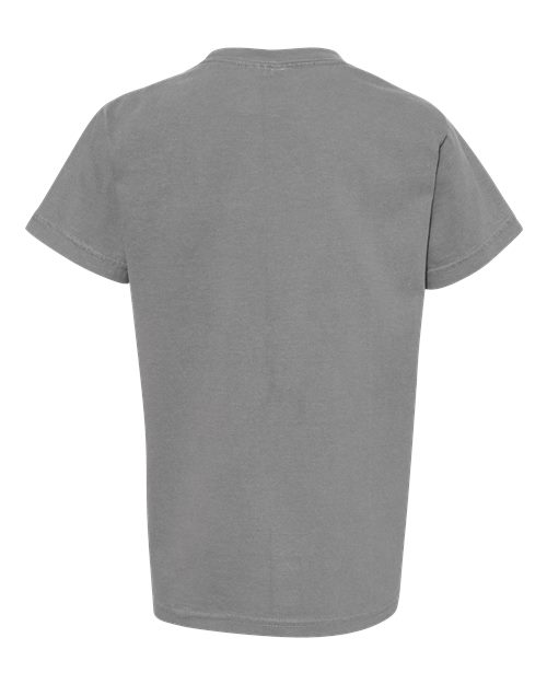 Garment-Dyed Youth Heavyweight T-Shirt - Back - B31608351 - Grey