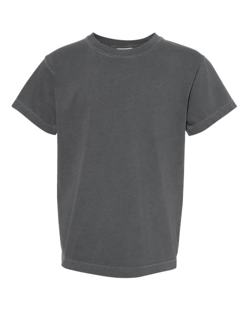 Garment-Dyed Youth Heavyweight T-Shirt - Front - B31608092 - Pepper