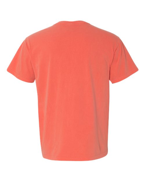 Garment-Dyed Heavyweight T-Shirt - Back - B00708513 - Bright Salmon