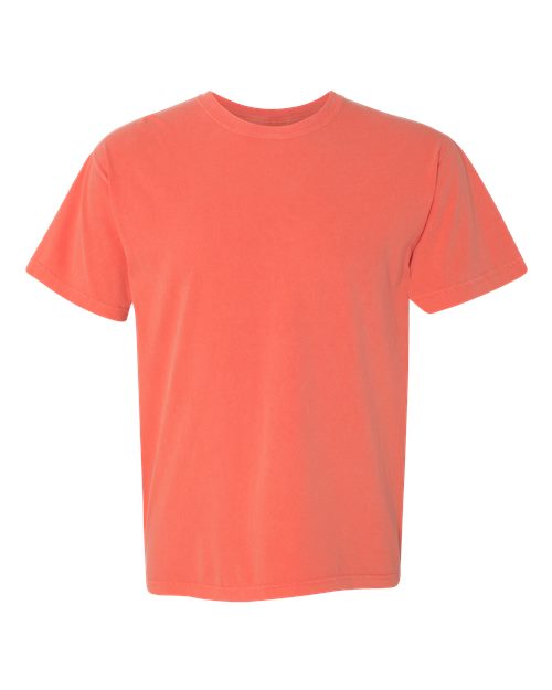 Garment-Dyed Heavyweight T-Shirt - Front - B00708513 - Bright Salmon
